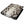 Portefeuille pliant en python avec bouton-pression en argent massif — texture du cuir
