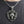 Queen Crown Skull Sterling Silver Pendant, worn chest detail