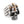 Side view of the R2586 sterling silver skull ring showing the engraved Lord's Prayer detail