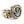Rasta Lion Cannabis Leaf Sterling Silver Ring, a side view of the rasta ring with a detailed close up of the gold plated lion o