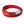Red crocodile belt with silver buckle mechanism showing interchangeable screw holder system