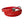 Coiled red crocodile leather belt displaying exotic scale texture and interchangeable silver buckle