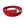 Close-up of genuine red crocodile leather belt showing natural scale pattern and texture variation