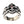 Bague croix de chevalier en argent sterling 925 et zircone cubique rouge, partie inférieure avant de la croix ajourée