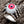 Red Eyeball Claw Sterling Silver Ring, side angle of 925 silver eyeball ring showing claw detail and ring profile