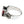 Sterlingsilber-Ring mit rotem Granat und Eisernem Kreuz in Seitenansicht der Ringschiene