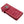 Red Indian Head Floral Leather Biker Wallet, red wallet chain grommet view