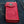 Red Indian Head Floral Leather Biker Wallet, wallet back pocket view