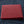 Red Pearl Stingray Bifold Wallet showing the plain bead-textured rear panel.