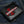 Red Row Stingray Cross Leather Biker Wallet, stingray cross angled front