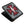 Red Stingray Cross Black Bifold Wallet, partly open front