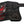 Red Stingray Demon Skull Tooled Leather Wallet, closed wallet side angle