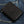 Red Stingray Cross Shark Leather Trifold Wallet, back angle
