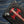 Red Stingray Cross Shark Leather Trifold Wallet, cross and snap detail