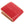 Red Stingray Coin-Pocket Bifold Wallet showing rear panel above the opened fold.