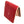 Red Stingray Coin-Pocket Bifold Wallet showing upright bifold showing the exterior and closed fold.