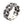 Openwork Wave Weave Sterling Silver Band Ring shown in woven band side view.