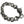 Rider Dragon Sterling Silver Link Bracelet, engraved links overhead