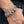 Rider Dragon Sterling Silver Link Bracelet, worn on wrist