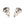 Round Star Stud Earrings in Sterling Silver. Both round studs are turned over to show their backs and push-on fastenings.