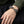 Ruby Eye Double Dragon Sterling Silver Cuff worn on an adult wrist.