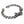 Armband aus Sterlingsilber mit zwei Drachenköpfen und Rubinaugen — geöffneter Verschluss