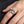 Samurai sword silver ring worn on a hand