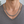 7mm Byzantine Sterling Silver Statement Necklace around the neckline of a grey V-neck shirt.