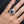 Amethyst White Gold-Plated Sterling Silver Bishop Ring, worn on an adult model