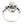 Small Octopus Sterling Silver Ring, reverse band