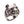 Pitbull Portrait Sterling Silver Ring. Dog portrait front.