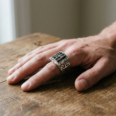 Prisoner Skull Sterling Silver Ring