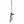 Sandaalvoet-hanger van 925 sterling zilver. Het smalle zijprofiel toont de verhoogde enkel en het zilveren sandaalbandje.