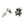Totenkopf und gekreuzte Knochen Ohrstecker aus Sterlingsilber. Ein Totenkopf zeigt nach vorne, während der andere gedreht ist und seinen Steckerstift sowie den Steckverschluss zeigt.