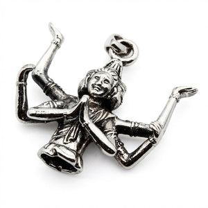 Zesarmige Brahma hanger van sterling zilver, figuur in driekwartsaanzicht