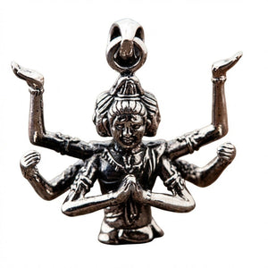 Zesarmige Brahma hanger van sterling zilver, hoek met zes armen