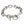 Skelettknochen-Gliederarmband aus .925 Sterlingsilber, Gesamtansicht