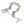Skelettknochen-Gliederarmband aus .925 Sterlingsilber, geöffnete Ansicht