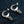 Skull Blood Sterling Silver Hoop Drop Earrings, skull hoops open angle