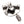 Skull Crossbones Guitar Pick Holder Pendant, top view of handcrafted skull pendant showing decorative sterling silver bail an