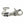 Skull Link Sterling Silver Keychain, coiled skull clasp
