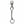 Skull Link Sterling Silver Keychain, full length skull links
