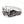 Anillo de plata de ley de calavera con ojo de diamante y volutas, anillo de calavera lateral izquierdo con detalle de volutas y piedra