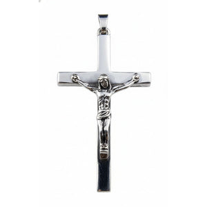 Kleiner Jesus-Kruzifix-Anhänger aus Sterlingsilber, Jesus-Kruzifix von vorne