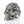 Spinnennetz-Totenkopf-Ring aus 925 Sterlingsilber, Spinnennetz-Totenkopf aus linkem Winkel