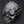 Spinnennetz-Totenkopf-Ring aus 925 Sterlingsilber, Netzmuster in Draufsicht
