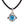 Blue Eyeball Pendant Front View