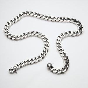 10 mm cuban link-halskjede i sterlingsølv, cuban-lenker