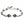 925 sterling silver lion bracelet arranged in circle showing complete cross link chain design