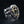 Sterling silver medieval shield ring with a gold-plated cross — left profile
